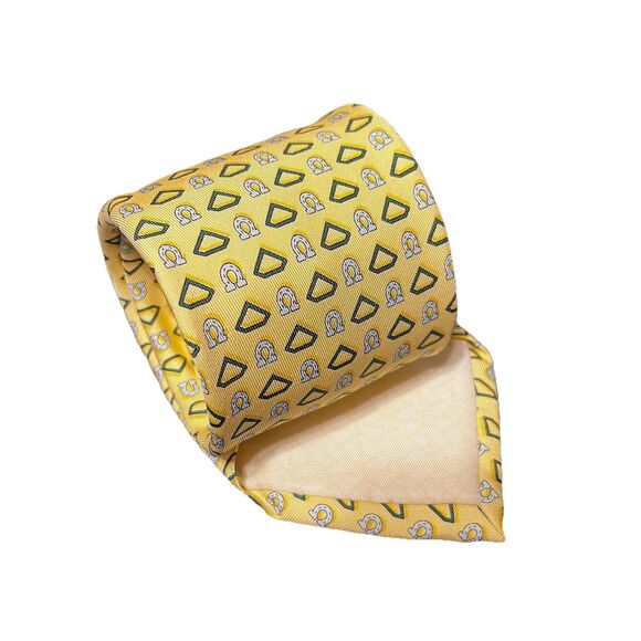 Vinyard Vines Silk Tie Custom Collection Gemologist Windstar Farms Horseshoes - Picture 2 of 7